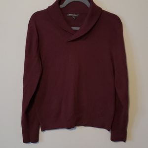 Men's Maroon Banana Republic Cowl Neck Sweater